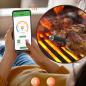 Preview: Kabelloses Fleischthermometer mit digitaler Anzeige