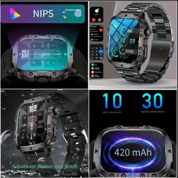 Outdoor-Smartwatch für Herren