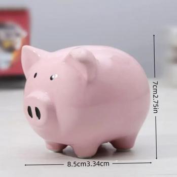 Preview: Keramik-Spardose in Schweineform