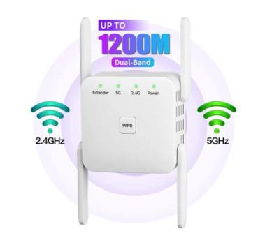 1200 Mbit / 5GHz Drahtloser WIFI Range Extender