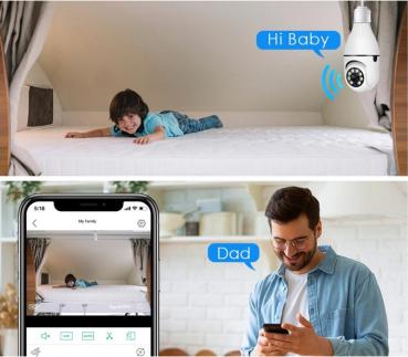 WiFi Glühbirne IP Kamera