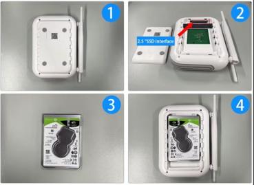 Kabelloses CCTV WiFi-Kamera-Kit mit 1TB Festplatte