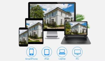 Kabelloses CCTV WiFi-Kamera-Kit mit 1TB Festplatte