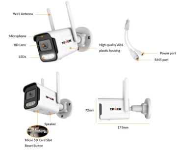 5MP WiFi Outdoor Überwachungskamera