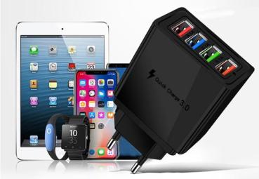 USB Ladegerät mit 4 Eingängen