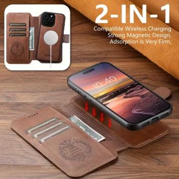 2-in-1 Lade-Handyhülle für iPhone 16 Pro