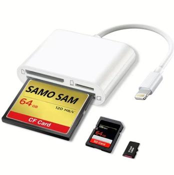 Lightning zu SD/TF/CF Kartenleser für iPhone