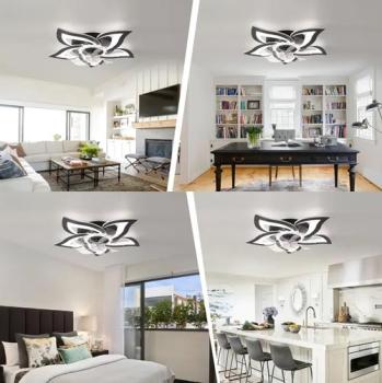 Preview: LED-Deckenventilator mit Fernbedienung