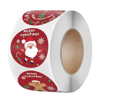 500 Stück, Weihnachts-Stickers