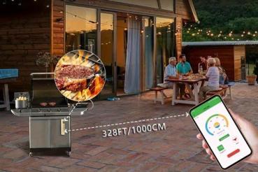 Kabelloses Fleischthermometer mit digitaler Anzeige