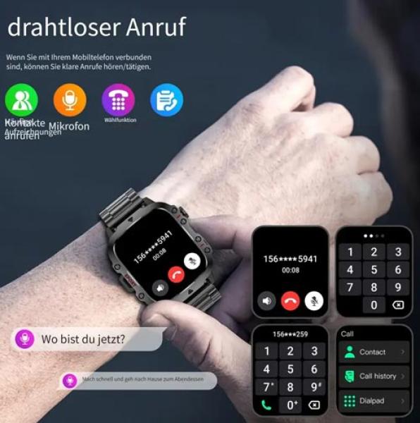 Outdoor-Smartwatch für Herren