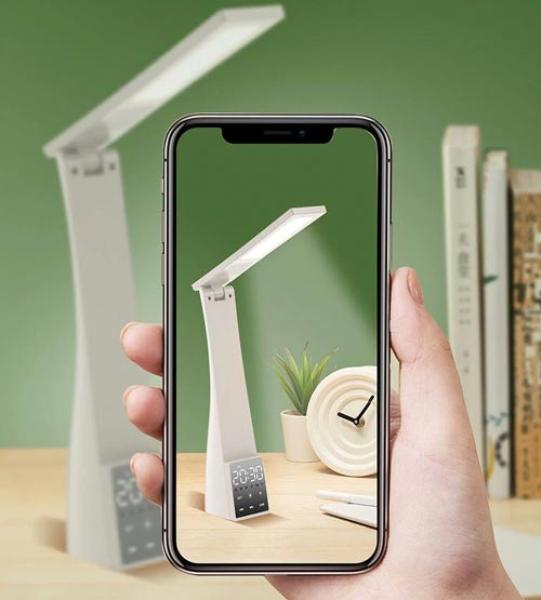 Led Schreibtisch Lampe mit Wecker
