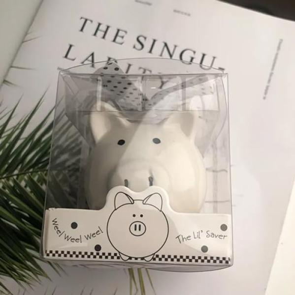 Keramik-Spardose in Schweineform