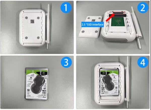 Kabelloses CCTV WiFi-Kamera-Kit mit 1TB Festplatte