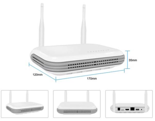Kabelloses CCTV WiFi-Kamera-Kit mit 1TB Festplatte