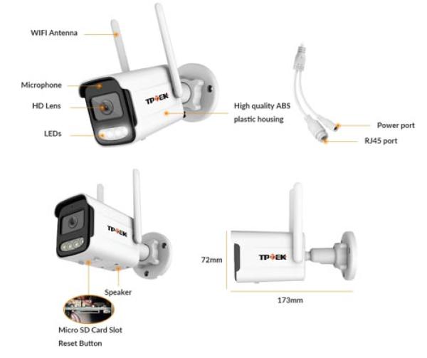 5MP WiFi Outdoor Überwachungskamera
