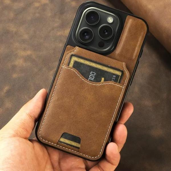 Kunstleder-Schutzhülle für iPhone 16 Pro Max