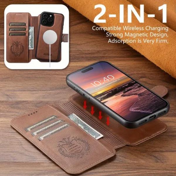 2-in-1 Lade-Handyhülle für iPhone 16 Pro