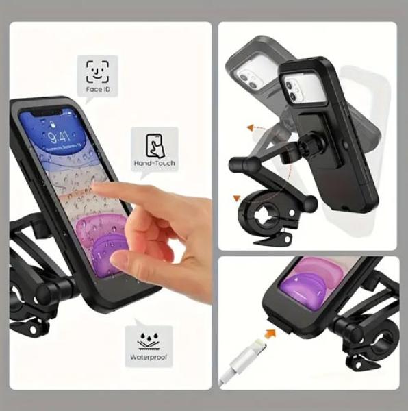 Verstellbarer Fahrrad-Telefonhalter mit Magnetischer Absorption – Wasserdicht & Robust