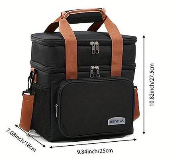 Doppelschichtige-Kühltasche mit großer Kapazität