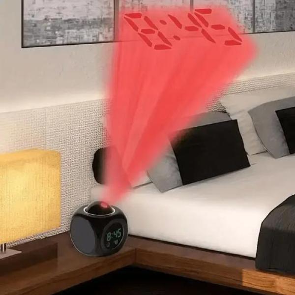 Multifunktions-Projektionswecker mit Sprachansage & Digitalanzeige